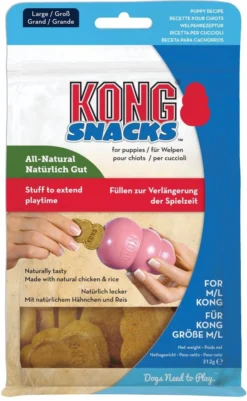 Kong Stuff 'N Snacks Puppy Hondensnack - Kip&Rijst - L -Hondenartikelen Winkel 740x1200