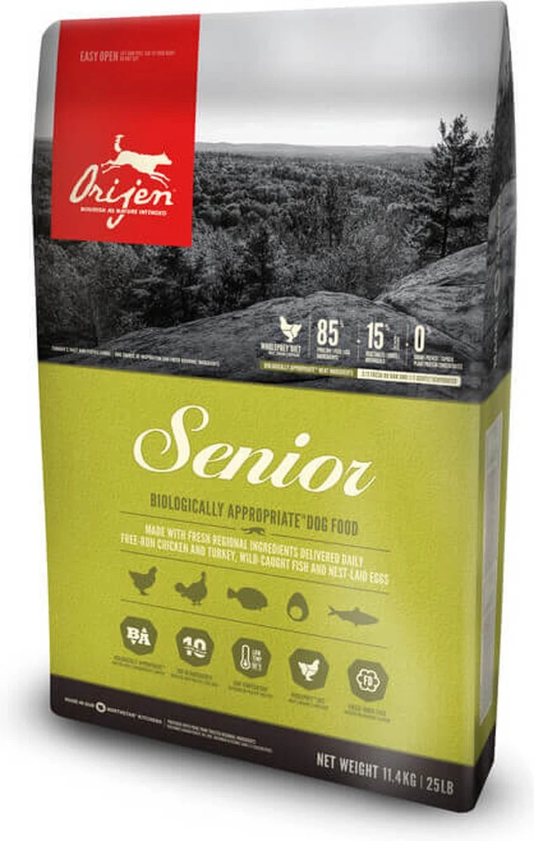 Orijen Whole Prey Senior Dog - Kip & Kalkoen - Hondenvoer - 11.4 Kg 18 Orijen Whole Prey Senior Dog - Kip & Kalkoen - Hondenvoer - 11.4 Kg - Afbeelding 18