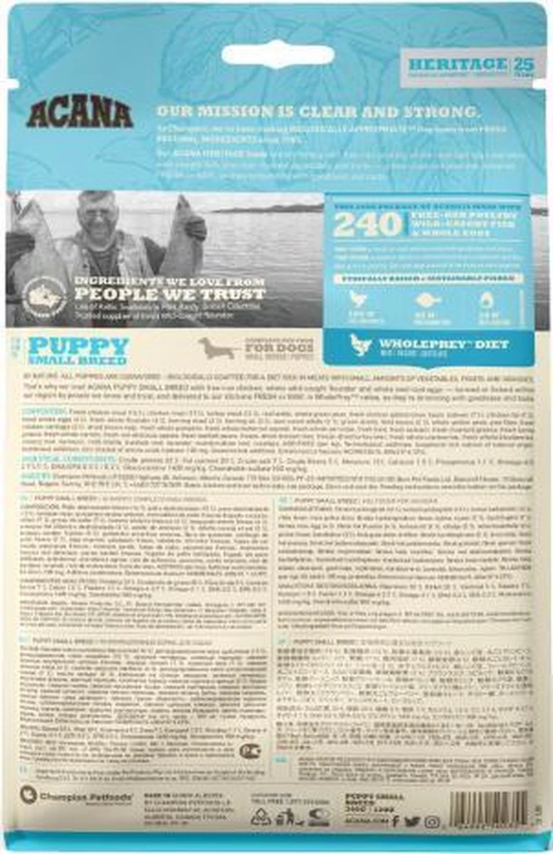 Acana Heritage Puppy Small Breed (6 KG) 18 Acana Heritage Puppy Small Breed (6 KG) - Afbeelding 18