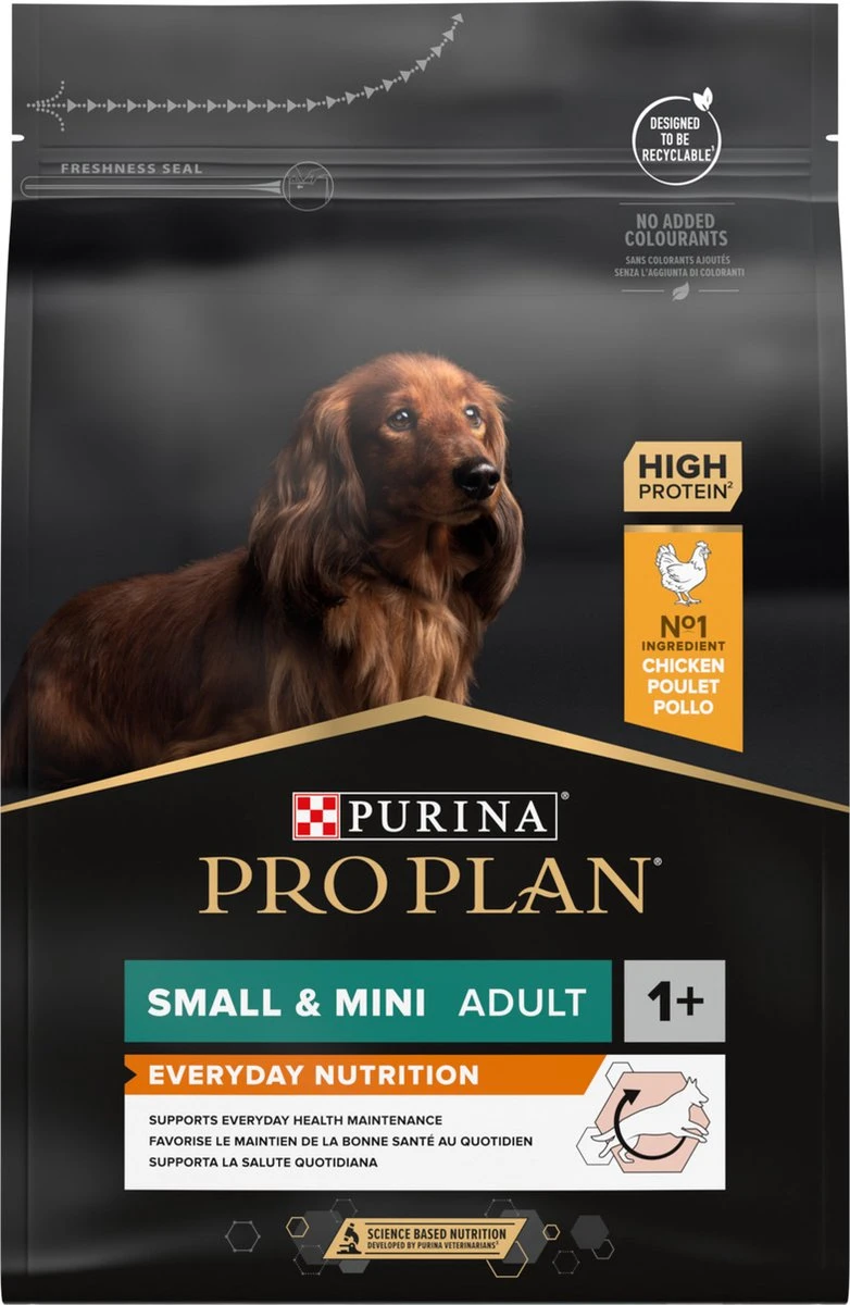 Pro Plan Everyday Nutrition Adult Small & Mini - Honden Droogvoer - Kip - 3 Kg 7 Pro Plan Everyday Nutrition Adult Small & Mini - Honden Droogvoer - Kip - 3 Kg - Afbeelding 7