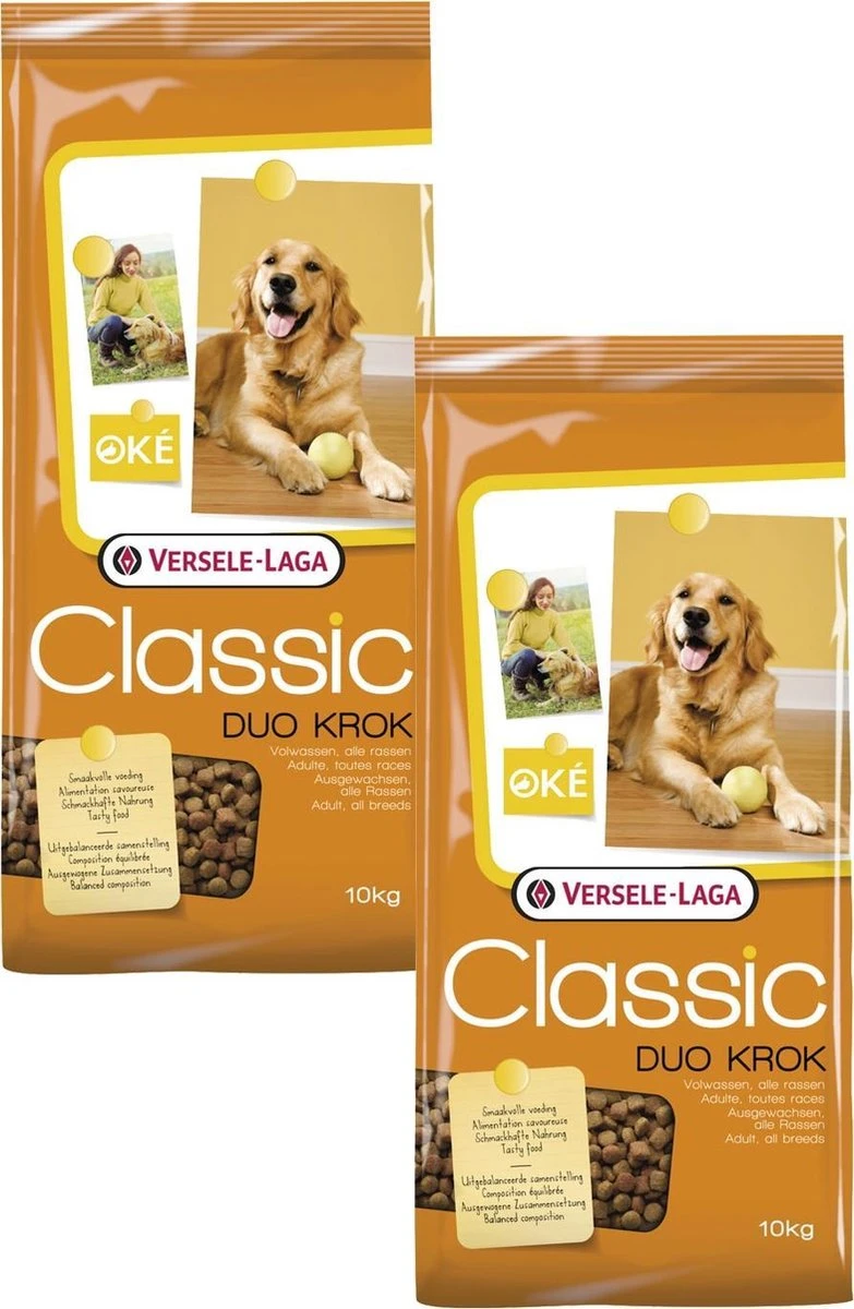 Versele-Laga Classic Duo Krok - Hondenvoer - 2 X 10 Kg 2 Versele-Laga Classic Duo Krok - Hondenvoer - 2 X 10 Kg - Afbeelding 2