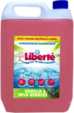 Geurverwijderaar - Liberté All In One Cleaner - Desinfectie - Dieren - Huis - Auto - Kantoor - Schoonmaakmiddel - 5L - Vanilla & Wild Berry