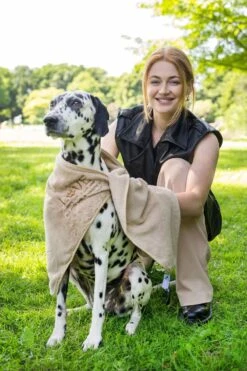 Pepets© – Hondenhanddoek – Honden Handdoek – Microvezel Handdoek – Handdoek Hond – Hondendeken – Droogdoek Hond – Dierendeken – Absorberend – 100*50CM - Beige - GRATIS Zonnebril -Hondenartikelen Winkel 800x1200 25