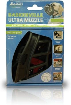 Company Of Animals Baskerville Ultra Muzzle - Muilkorf - Maat 3 (M) - Zwart