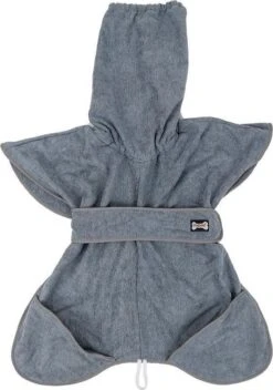 Super Absorberende Honden Badjas Grijs Maat L -Hondenartikelen Winkel 842x1200