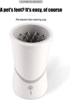 Merkloos Elektrische Hondenpootreiniger Draagbare Pet Voetenreinigingsborstel Zuigerkom Hondenvoetenreiniger Wasmachine Zachte Siliconenborstels Voor Modderige Poten Oplaadbare USB -Hondenartikelen Winkel 846x1200 2