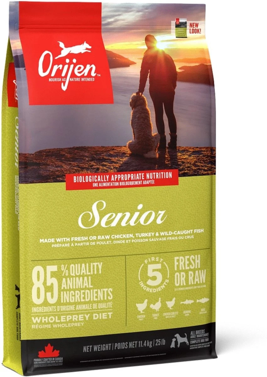 Orijen Whole Prey Senior Dog - Kip & Kalkoen - Hondenvoer - 11.4 Kg 3 Orijen Whole Prey Senior Dog - Kip & Kalkoen - Hondenvoer - 11.4 Kg - Afbeelding 3