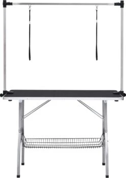 VIDAXL Hondentrimtafel Verstelbaar Met 2 Lussen En Opbergschap -Hondenartikelen Winkel 852x1200 3