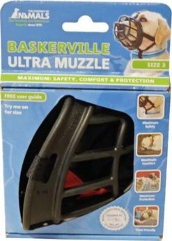 Company Of Animals Baskerville Ultra Muzzle - Muilkorf - Maat 3 (M) - Zwart -Hondenartikelen Winkel 860x1200 1