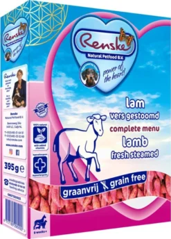 Renske Hond Vers Adult Graanvrij - Lam - Hondenvoer - 10 X 395 G -Hondenartikelen Winkel 862x1200 1