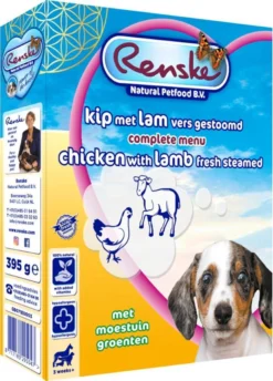 10x Renske Vers Gestoomd Complete Menu Kip - Lam 395 Gr -Hondenartikelen Winkel 862x1200 2