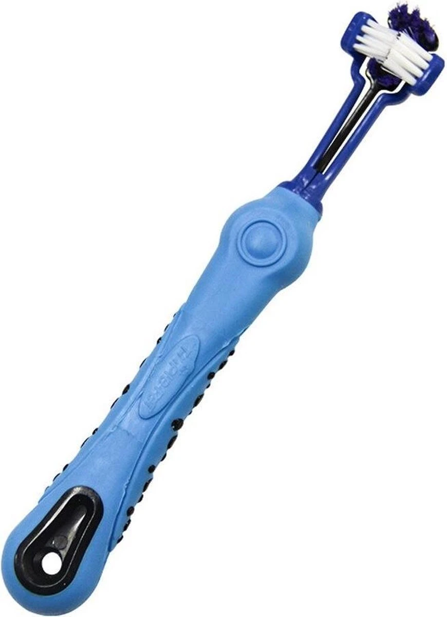 Merkloos Tandenborstel - Voor Huisdieren - Honden - 3 Zijdig - Multi-Hoek - Schoonmaken - Tanden - Slechte Adem - Tandsteen - Tandenborstel - Gezondheid - Blauw 1 Merkloos Tandenborstel - Voor Huisdieren - Honden - 3 Zijdig - Multi-Hoek - Schoonmaken - Tanden - Slechte Adem - Tandsteen - Tandenborstel - Gezondheid - Blauw