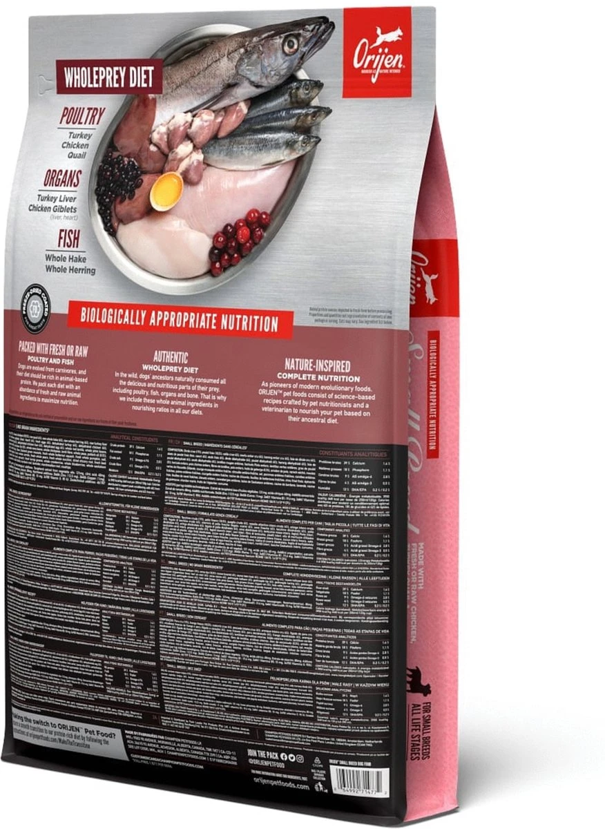 Orijen Whole Prey Small Breed (4,5 KG) 5 Orijen Whole Prey Small Breed (4,5 KG) - Afbeelding 5