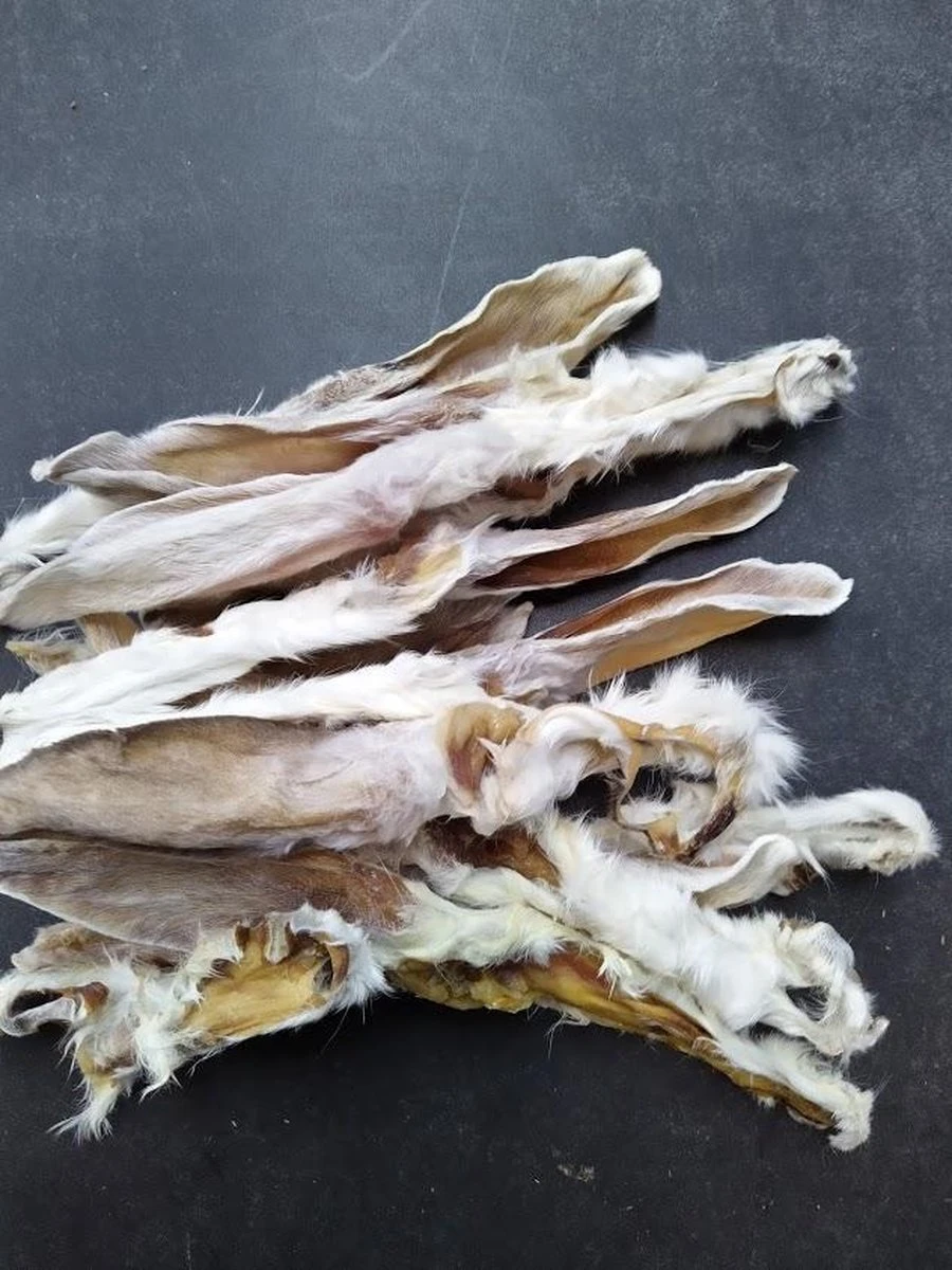 Konijn Oren Met Haar 1kg Van De Snackmeester 100% Natuurlijk Natural Naturel 2 Konijn Oren Met Haar 1kg Van De Snackmeester 100% Natuurlijk Natural Naturel - Afbeelding 2