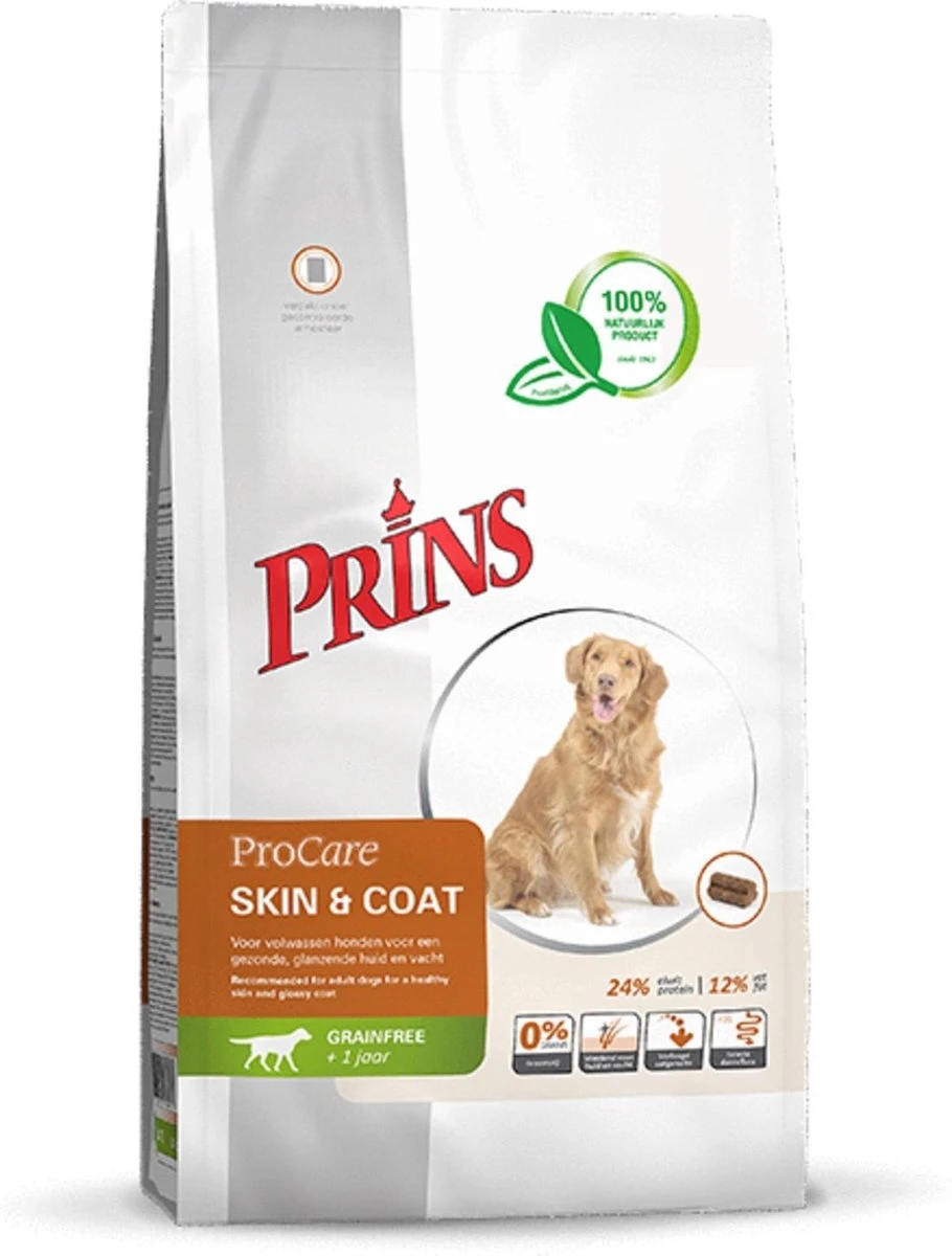 Prins Procare Graanvrij Skin & Coat - 12 KG 10 Prins Procare Graanvrij Skin & Coat - 12 KG - Afbeelding 10