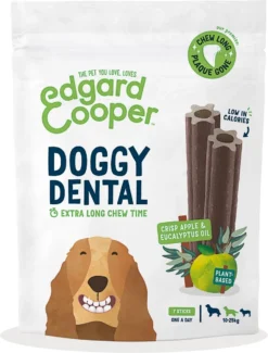 Edgard & Cooper Doggy Dental Sticks Appel - Eucalyptusolie Medium -Hondenartikelen Winkel 913x1200 2