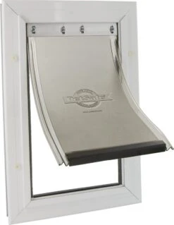 Staywell 620 Hondenluik - Aluminium - Wit -Hondenartikelen Winkel 929x1200 3