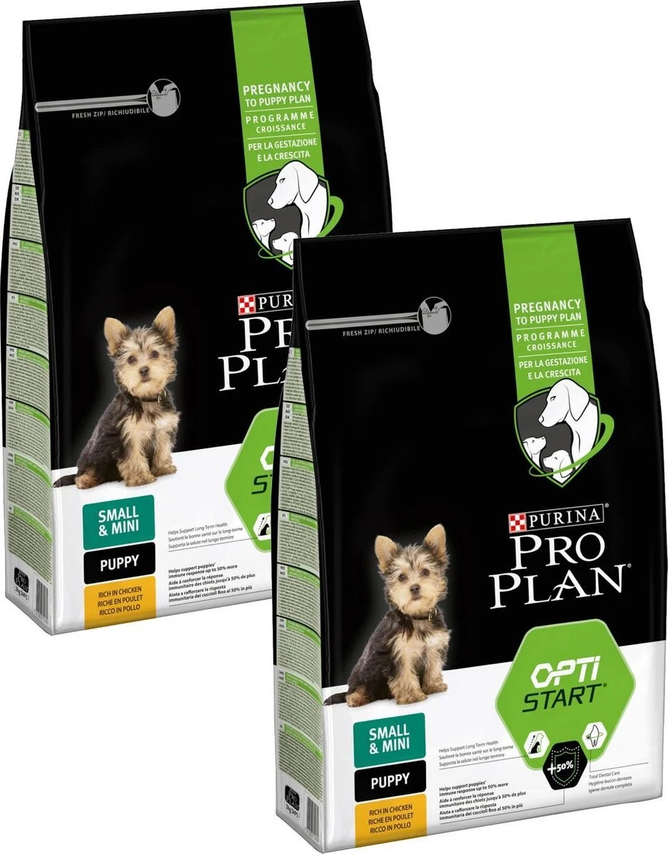 Pro Plan Dog Puppy Small & Mini Breed - Kip - Hondenvoer - 2 X 3 Kg 2 Pro Plan Dog Puppy Small & Mini Breed - Kip - Hondenvoer - 2 X 3 Kg - Afbeelding 2