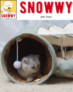 SNOWWY - Kattentunnel Met Kattenmand In één - Origineel En Uniek Design - Kattenhuis - Kattenhuis - Kat Kussen - Kattenbed - Matcha Groen 12 SNOWWY - Kattentunnel Met Kattenmand In één - Origineel En Uniek Design - Kattenhuis - Kattenhuis - Kat Kussen - Kattenbed - Matcha Groen -Hondenartikelen Winkel 947x1200 3