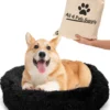 All 4 Pets Supply® Hondenmand Donut - Kattenmand - Maat S - Geschikt Voor Honden/katten Tot 40 Cm - Hondenkussen - Zwart