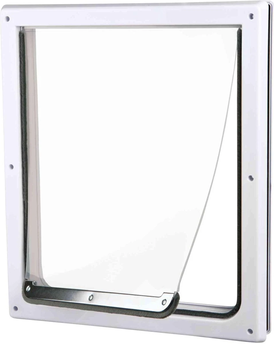 Trixie 2-Weg Hondenluik Wit - M-XL 39 X 45 CM 6 Trixie 2-Weg Hondenluik Wit - M-XL 39 X 45 CM - Afbeelding 6