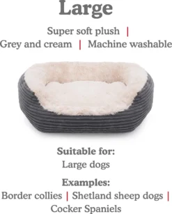 Rosewood Hondenmand Ovaal Jumbo Cord Pluche Grijs / Creme 81.5 CM 11 Rosewood Hondenmand Ovaal Jumbo Cord Pluche Grijs / Creme 81.5 CM -Hondenartikelen Winkel 964x1200 3