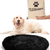 All 4 Pets Supply® Hondenmand Donut - Maat XL - Geschikt Voor Honden Tot 100 Cm - Hondenkussen - Zwart