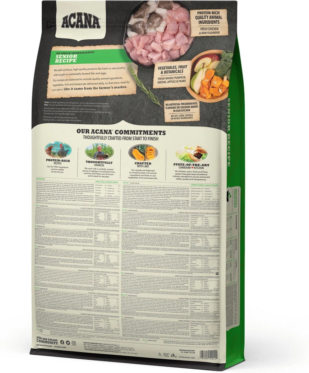 Acana Heritage Senior Dog - 11.4 KG 10 Acana Heritage Senior Dog - 11.4 KG - Afbeelding 10